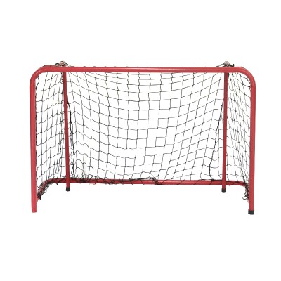 Welded steel tube hockey goal set with extra frame