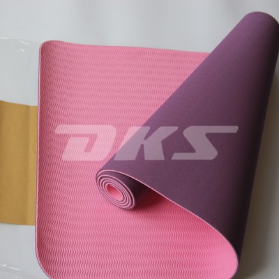 Customized Yogaa Mat Foldable TPE Yoga Mat with Flower Printed