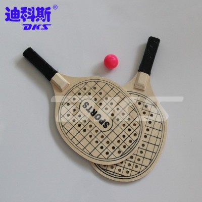 High quality wooden beach paddle racket set