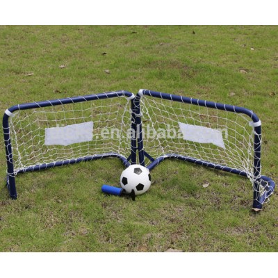 Children double foldable football goal set