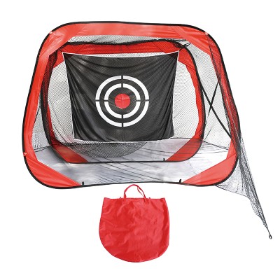 Pop Up Golf Cage Net with Target Sheet Golfing Portable Swing Training Aids Driving Range for Outdoor and Indoor